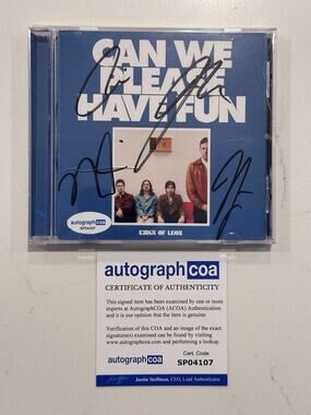 Kings of Leon - Can We Please Have Fun SIGNED CD AUTOGRAPH COA ACOA #2